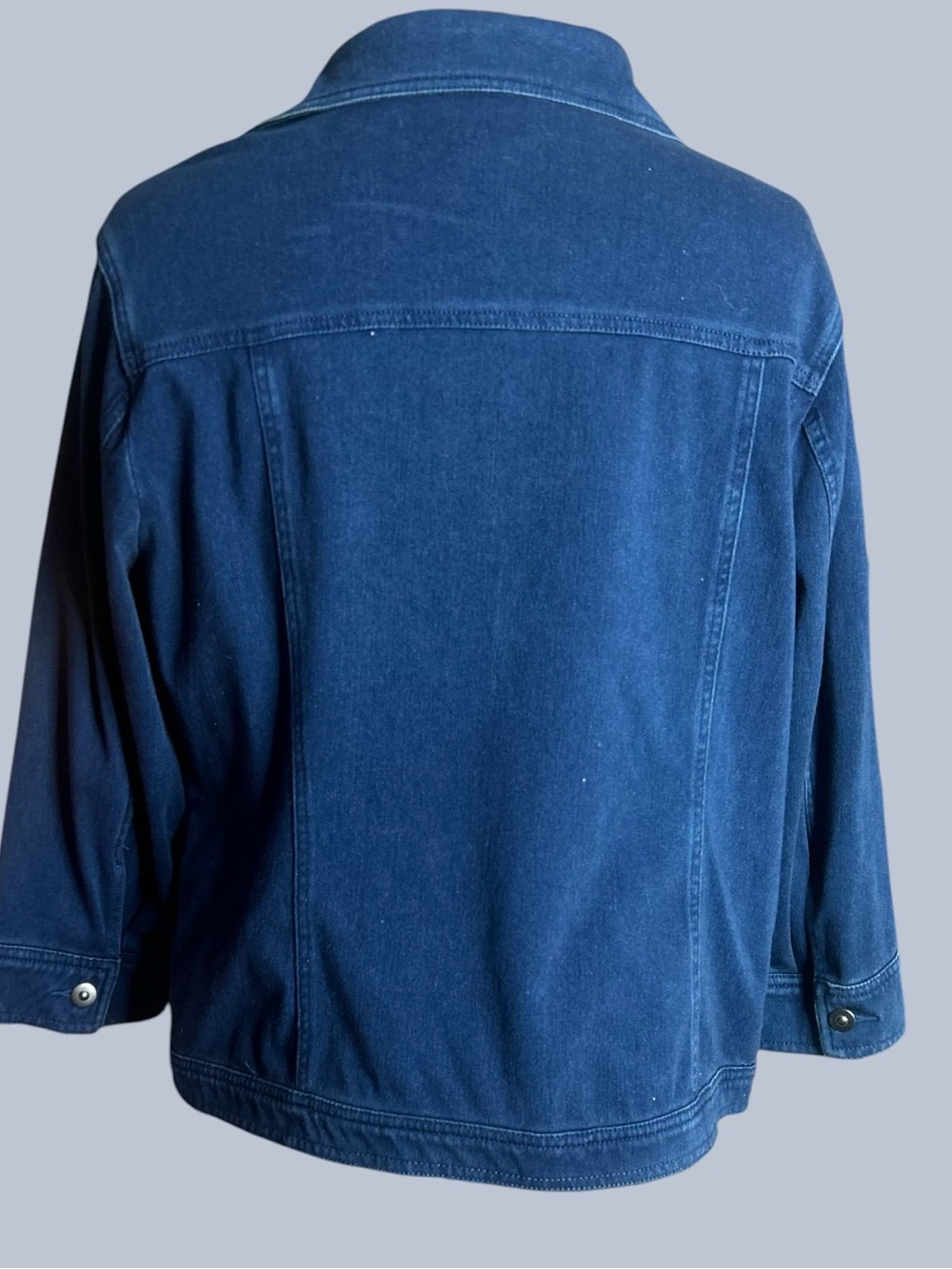 Ruby Rd. Deep Blue Jean Jacket - Button-Front - Picture 2 of 2